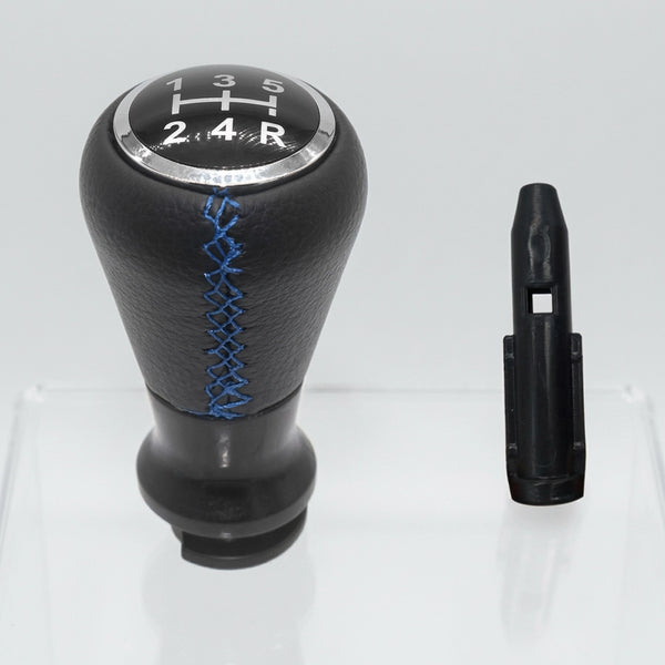 Pommeau de vitesse c3 - 5 vitesses - Noir & Couture bleu - vue principale