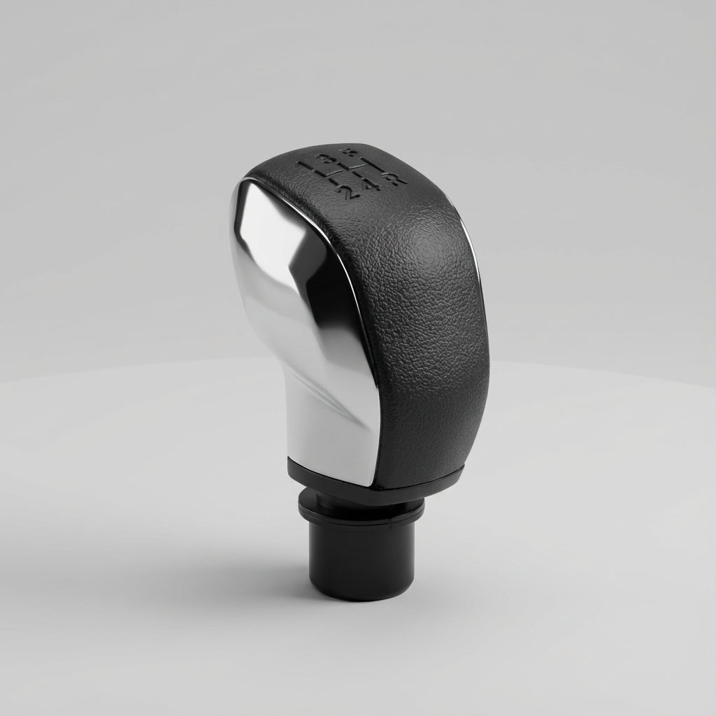 Pommeau de vitesse 208 - 5 vitesses - Noir & Chrome - vue arrière