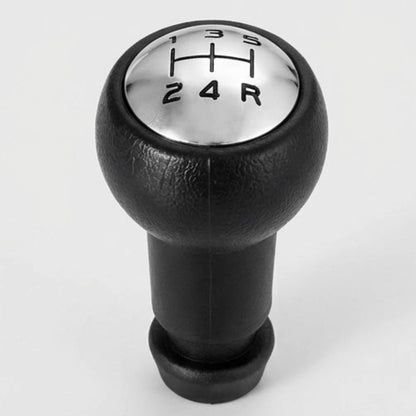 Pommeau de vitesse 307 - 5 vitesses - Noir & Alu - en situation