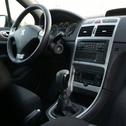 Pommeau de vitesse 307 - 5 vitesses - Noir & Brillant - en situation