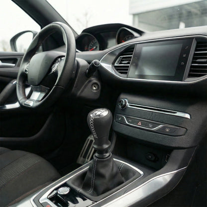 Pommeau de vitesse 308 - 5 vitesses - Noir & Blanc - en situation