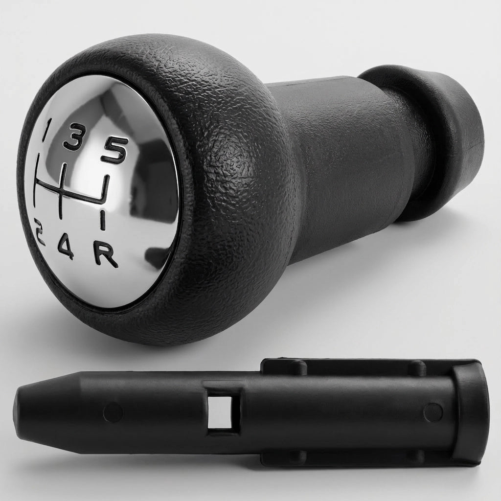 Pommeau de vitesse 307 - 5 vitesses - Noir & Alu - vue principale