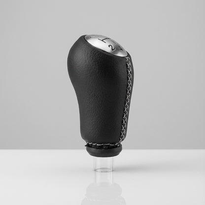 Pommeau de vitesse clio 3 - 5 vitesses - Couture blanche - dimensions et mesures