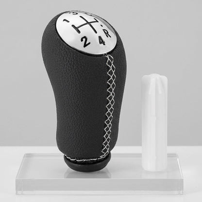 Pommeau de vitesse clio 3 - 5 vitesses - Couture blanche - vue principale