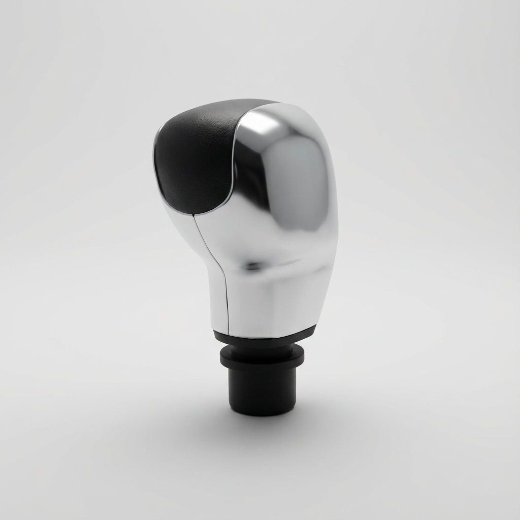 Pommeau de vitesse 208 - 5 vitesses - Noir & Chrome - en situation