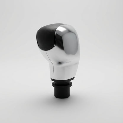 Pommeau de vitesse 208 - 5 vitesses - Noir & Chrome - en situation