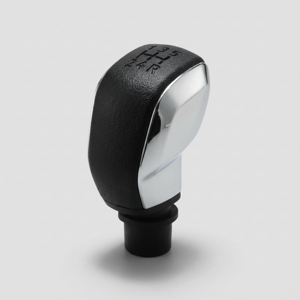 Pommeau de vitesse 208 - 5 vitesses - Noir & Chrome - dimensions et mesures