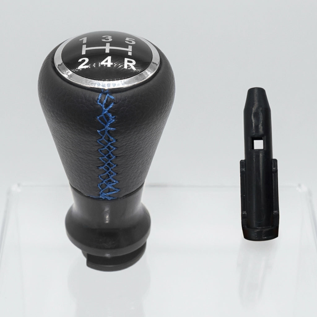 Pommeau de vitesse c3 - 5 vitesses - Noir & Couture bleu - vue principale