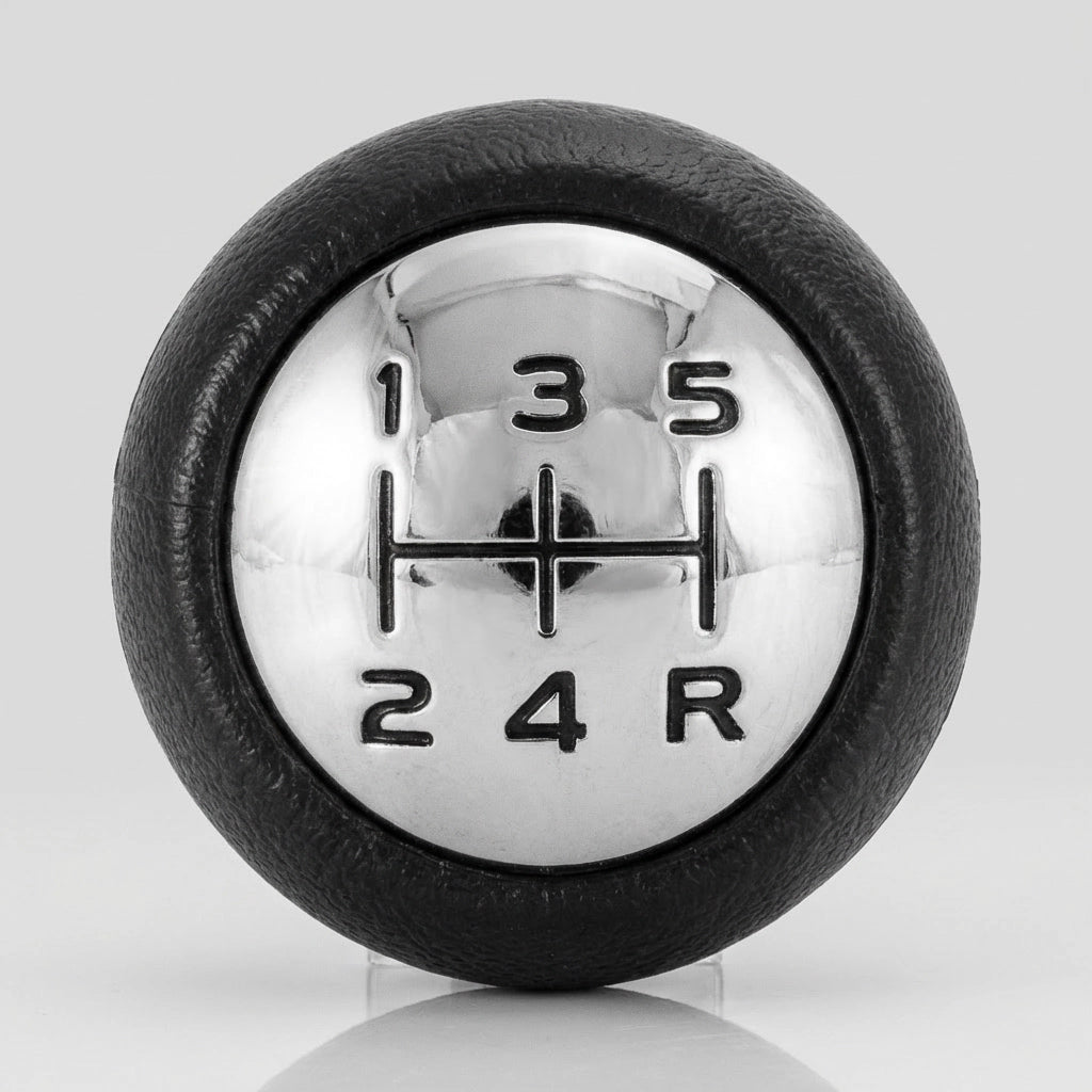 Pommeau de vitesse c4 - 5 vitesses - Noir & Alu - vue arrière