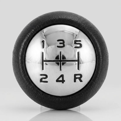 Pommeau de vitesse c4 - 5 vitesses - Noir & Alu - vue arrière