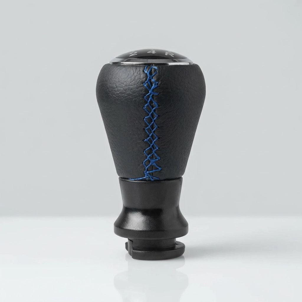 Pommeau de vitesse c3 - 5 vitesses - Noir & Couture bleu - dimensions et mesures