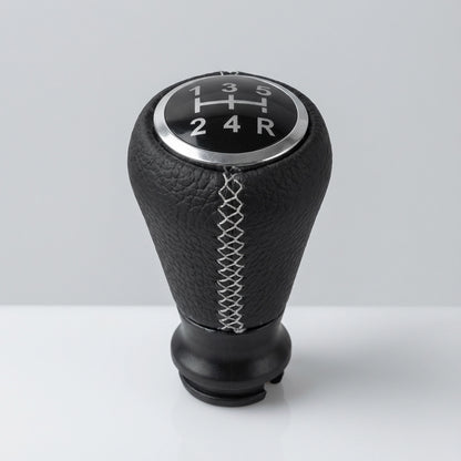 Pommeau de vitesse c3 - 5 vitesses - Noir & Couture blanche - dimensions et mesures