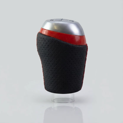 Pommeau de vitesse clio 4 - 6 vitesses - Couture rouge - vue arrière