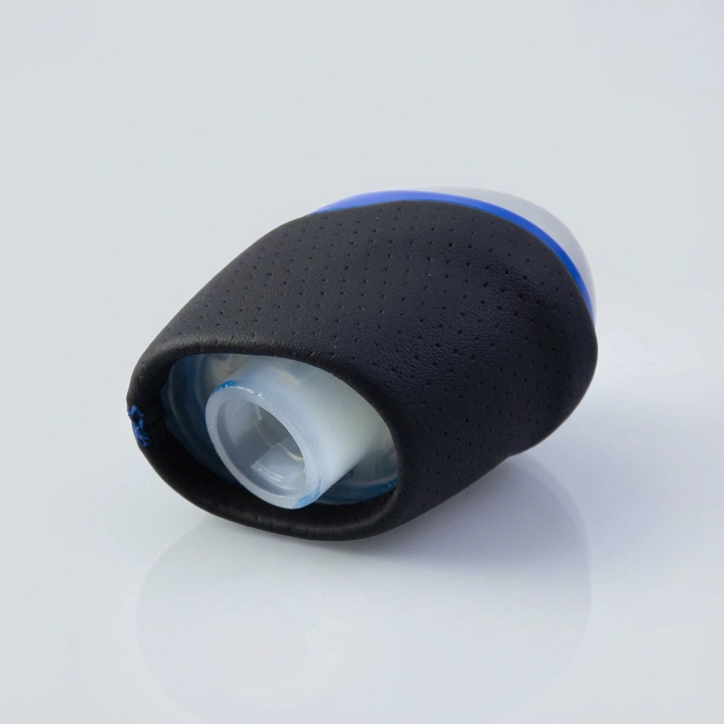 Pommeau de vitesse clio 4 - 5 vitesses - Couture bleu - dimensions et mesures