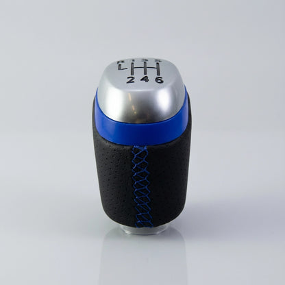 Pommeau de vitesse clio 4 - 6 vitesses - Couture bleu - vue principale