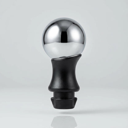 Pommeau de vitesse 206 - 5 vitesses - Chrome & R rouge - gros plan